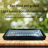 NNETM Iron Camping Stove Outdoor BBQ Grill
