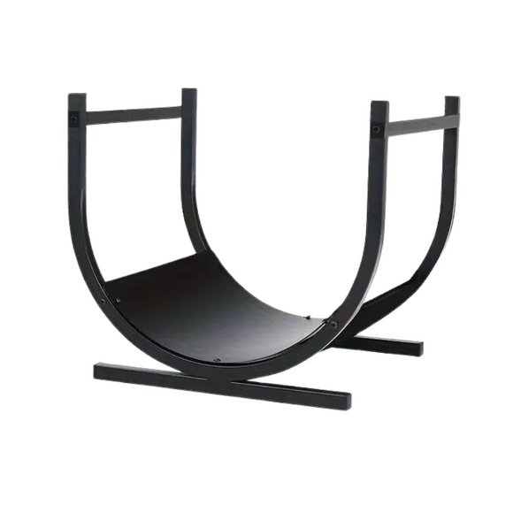 NNETM Fireplace Rack with Wood Storage