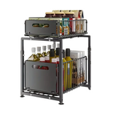 NNETM 2-Tier Under Sink Storage Rack with Drawers