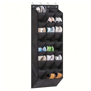 NNETM 24-Compartment Foldable Shoe Organizer (8-Layer)