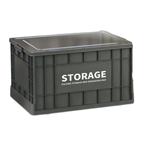 NNETM Outdoor Camping Storage Box with Lid & Wheels