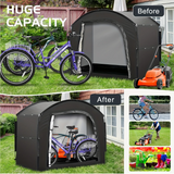 NNETM 4-Bike Waterproof Outdoor Storage Tent Cover