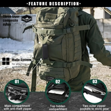 NNETM Tactical Gym Duffel Backpack Capacity Bag