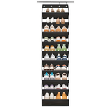 NNETM 10-Tier Over-the-Door Foldable Shoe Organizer