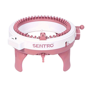 NNETM 48-Needle Pink Knitting Machine Kit for DIY Crafts