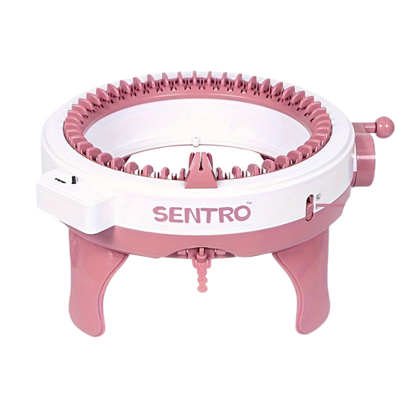 NNETM 48-Needle Pink Knitting Machine Kit for DIY Crafts