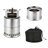 NNETM Portable Stainless Steel Wood Burning Stove