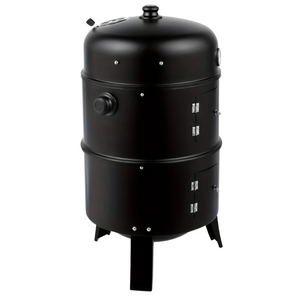 NNETM 3-in-1 Charcoal Smoker Grill Outdoor BBQ Cooker