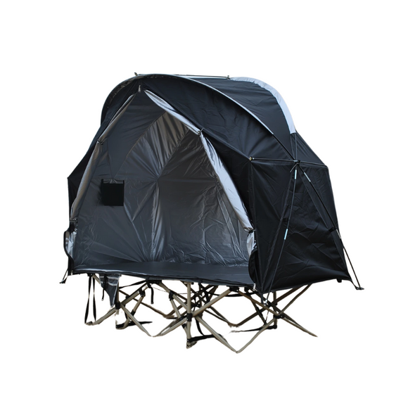 NNETM Military Off-Ground Single Tent Bed (2-in-1)