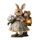 NNETM 2D Boho Easter Bunny Acrylic Tabletop Statue