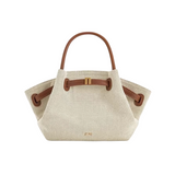 NNEOBA Women's Canvas Brown Mini Crossbody Shoulder Bag (Brown)