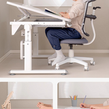 NNETB Adjustable Hand-Crank Student Desk Table