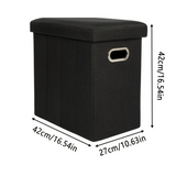NNETM Folding Storage Stool Space-Saving Organizer