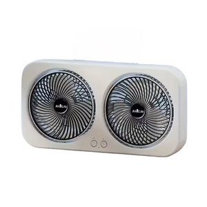 NNETM Dual Head Portable USB Table Fan