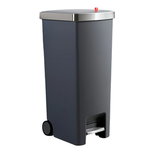 NNETM Foot Pedal Trash Can with Wheels