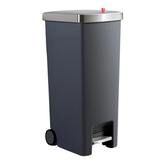 NNETM Foot Pedal Trash Can with Wheels