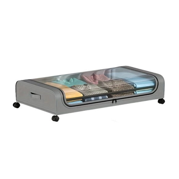 NNETM Under Bed Storage Container with Wheels & Lid