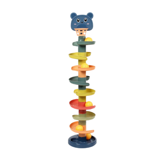 NNEOBA Baby Toy Rotating Rolling Ball Pile Tower
