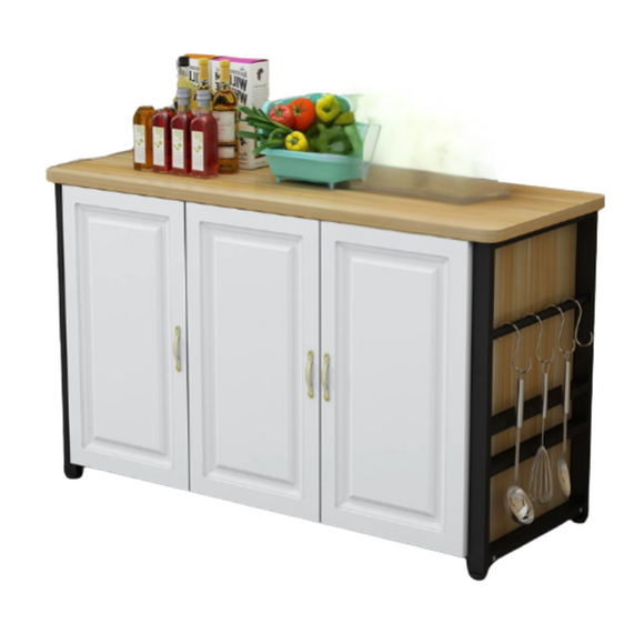 NNETB Nordic Kitchen Storage Cabinet Microwave Oven Rack