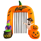NNEOBA Halloween Inflatable Pumpkin Arch with LED Lights