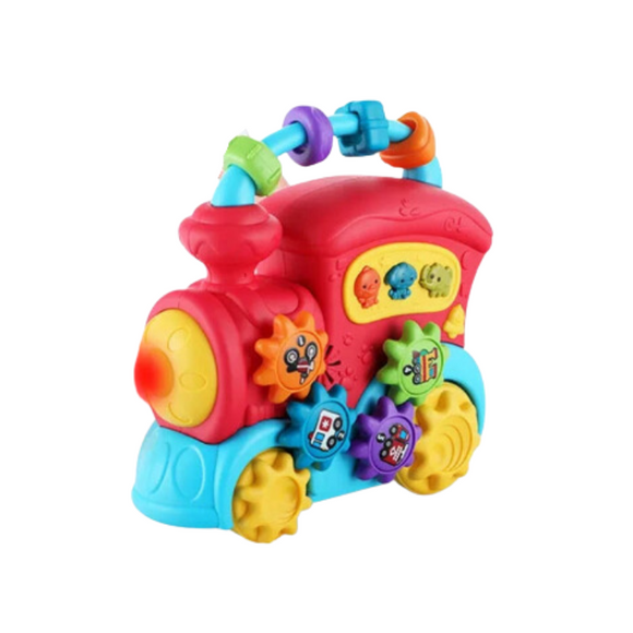NNEOBA Kids Musical Train Toy for Toddlers with Lights and Sounds
