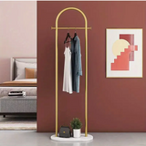 NNETM Marble Clothes with Metal Frame Hanger Rack