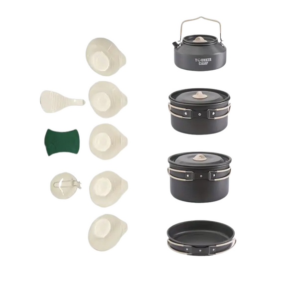 NNETM Outdoor Camping Cookware Set (12 pcs)