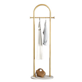 NNETM Marble Clothes with Metal Frame Hanger Rack
