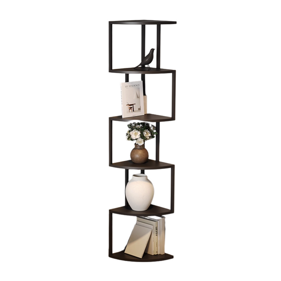 NNETB Corner Floor Bookshelf Display Rack