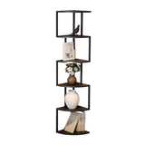 NNETB Corner Floor Bookshelf Display Rack