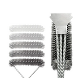 NNETM BBQ Grill Brush with Scraper with 3-Head