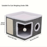 NNETM Double-Layer Cat Bed Cave Sofa
