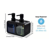 NNETM Dual Soap Dispenser Sink Organizer Set
