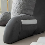 NNETM Cool Latex Reading Pillow with Armrests & Pockets