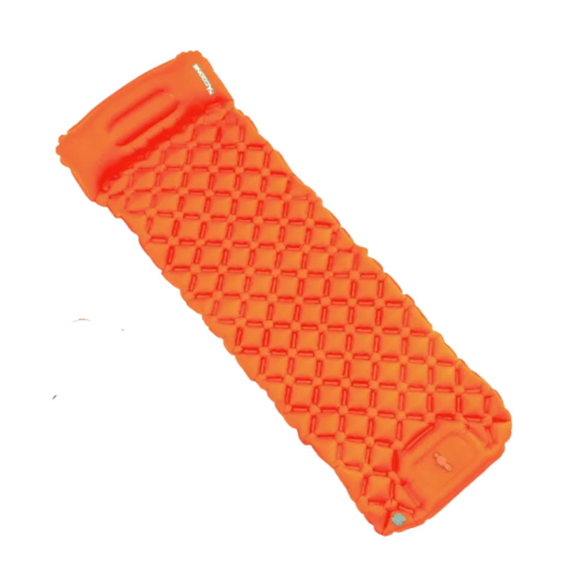 NNEOBA Ultralight Camping Inflatable Mattress with Built-In Pump and Pillows