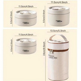 NNETM Lunch Box Set with Insulated Stainless Steel (3-Layer)