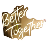 NNEOBA Better Together LED Neon Sign Light - Warm White (42x33.5cm)