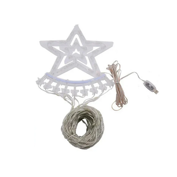 NNETM Dazzling Drapes: 200 LED Waterfall Lights for Christmas Trees