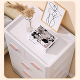 NNETB Pure White Deep Drawer Storage Cabinet