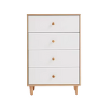 NNETB 4-Drawer Modern Wood Storage Cabinet
