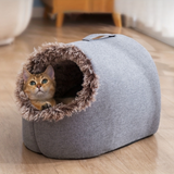 NNETM Donut Plush Cat Bed Cozy Cradle Nest