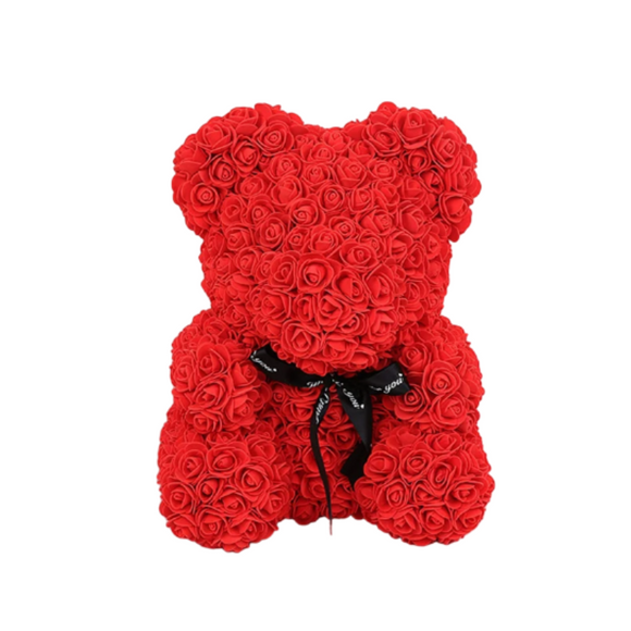 NNEOBA Red 25cm Teddy Rose Bear with Light-Up Box - Symbol of Eternal Love