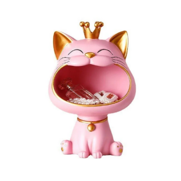 NNEOBA Lucky Cat Resin Porch Key Storage Decoration