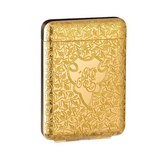 NNETM Vintage Golden Metal Cigarette Holder Case