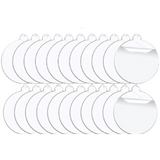 NNEOBA 50pcs Transparent Acrylic Christmas Tree Ornament Bells for DIY Craftin