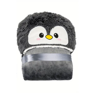 NNETM Penguin Hooded Wearable Blanket with Gloves