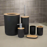 NNETM Bathroom Black Accessories Set (6-Piece)