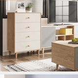 NNETB 4-Drawer Modern Wood Storage Cabinet