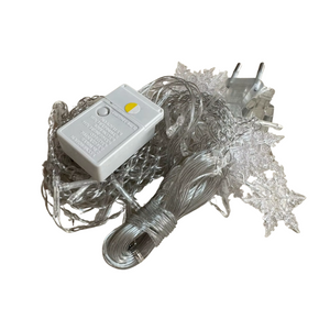 NNEOBA Sparkling Snowflake LED Curtain Lights