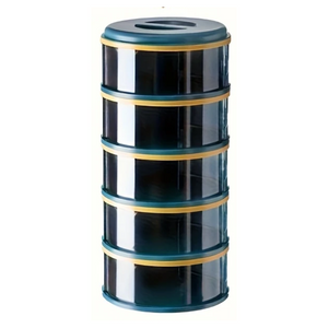 NNETM Stackable Mint Green Food Storage Covers (5-Layer)